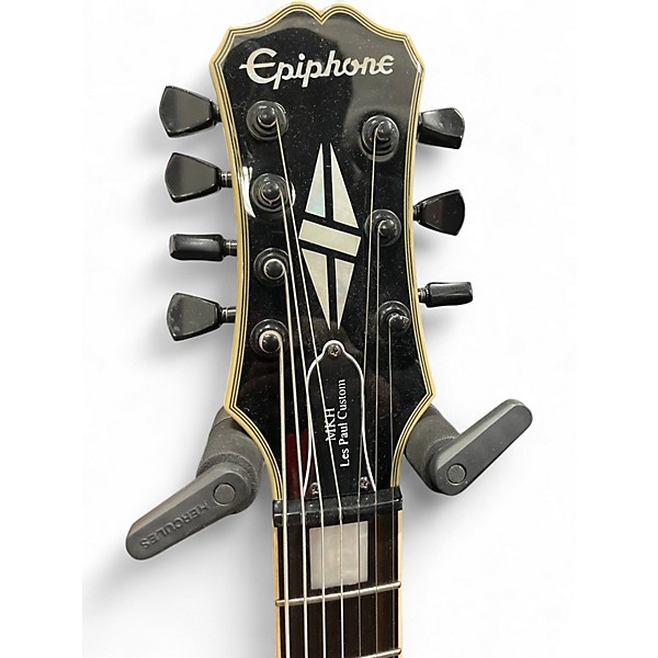 Used Epiphone Matt Heafy Les Paul Custom 7 Black Solid Body Electric Guitar