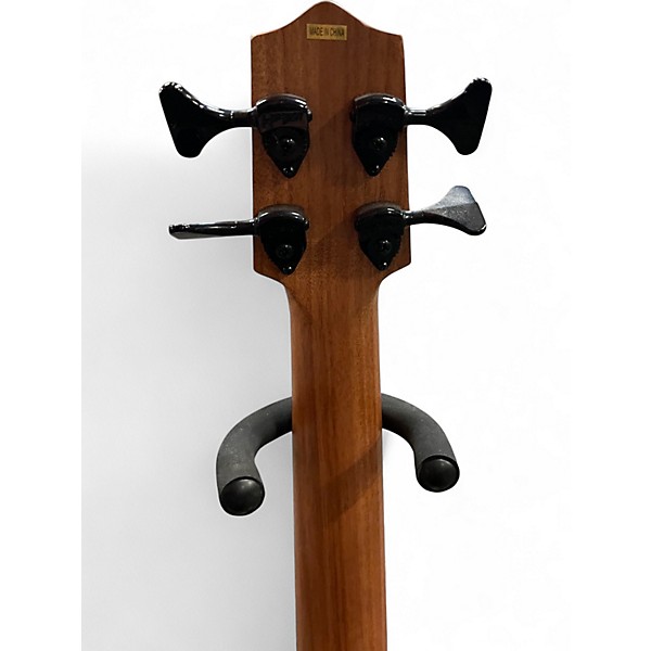 Used Kala U-Bass Striped Ebony Fretless UBASS-EBY-FL Natural Acoustic Bass Guitar