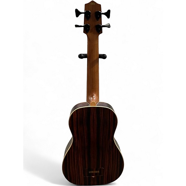 Used Kala U-Bass Striped Ebony Fretless UBASS-EBY-FL Natural Acoustic Bass Guitar