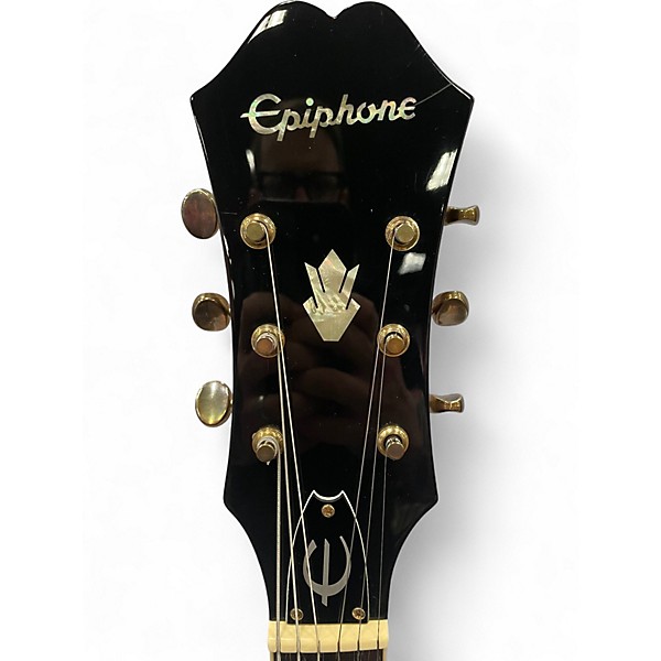 Used 2012 Epiphone Riviera P93 Wine Red Hollow Body Electric Guitar