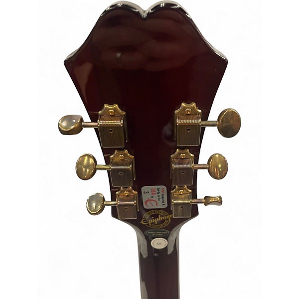 Used 2012 Epiphone Riviera P93 Wine Red Hollow Body Electric Guitar