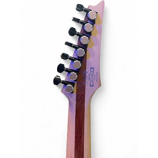 Used Ibanez SIX6DFM Trans Black Solid Body Electric Guitar