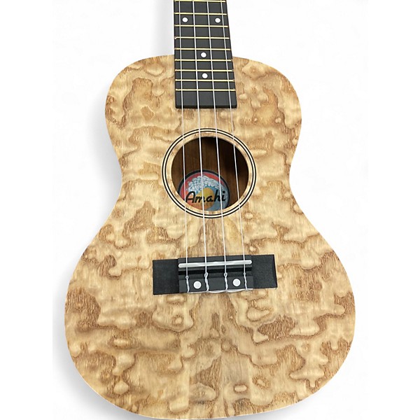 Used Amahi HERITAGE QUILTED ASH Natural Classical Acoustic Guitar