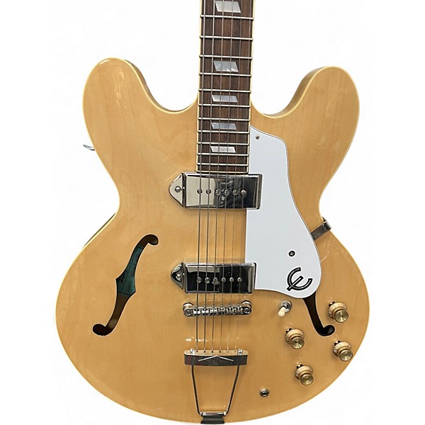 Used Epiphone Casino Natural Hollow Body Electric Guitar