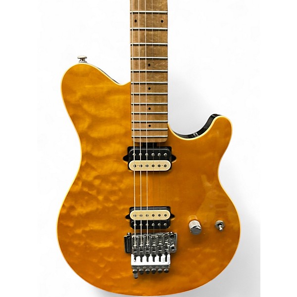 Used Ernie Ball Music Man Axis Trans Amber Solid Body Electric Guitar