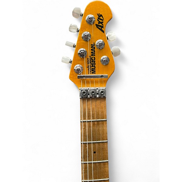 Used Ernie Ball Music Man Axis Trans Amber Solid Body Electric Guitar