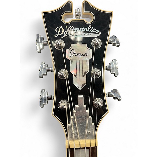 Used D'Angelico Premier Series DC Alpine White Hollow Body Electric Guitar