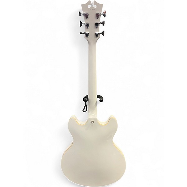 Used D'Angelico Premier Series DC Alpine White Hollow Body Electric Guitar