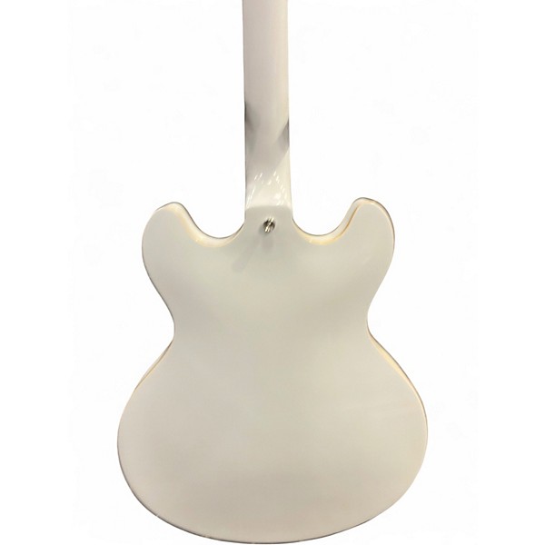 Used D'Angelico Premier Series DC Alpine White Hollow Body Electric Guitar