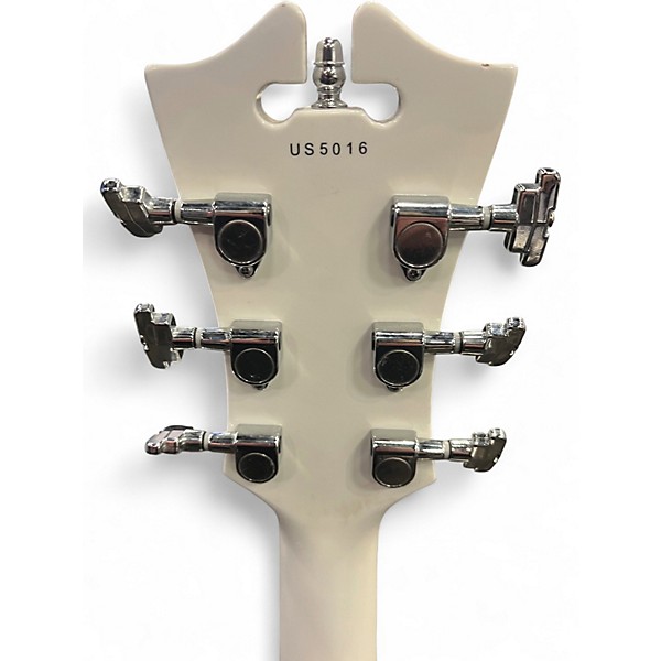 Used D'Angelico Premier Series DC Alpine White Hollow Body Electric Guitar