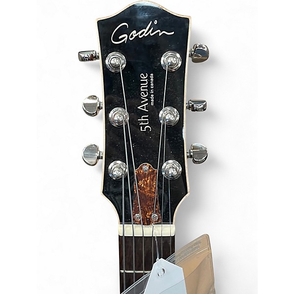 Used Godin 5th Avenue Kingpin P90 Maple Hollow Body Electric Guitar