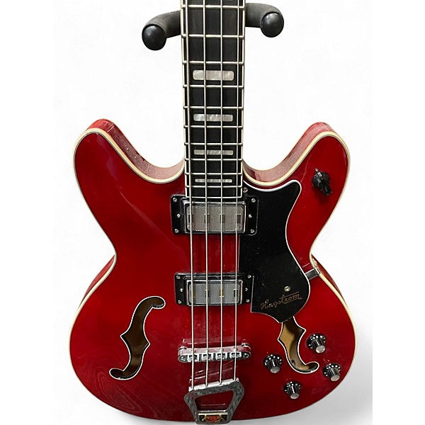Used Hagstrom Viking Red Electric Bass Guitar