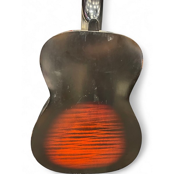 Vintage 1960s Silvertone Parlor  2 Tone Sunburst Acoustic Guitar