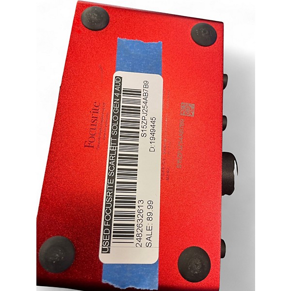 Used Focusrite Scarlett Solo Gen 4 Audio Interface