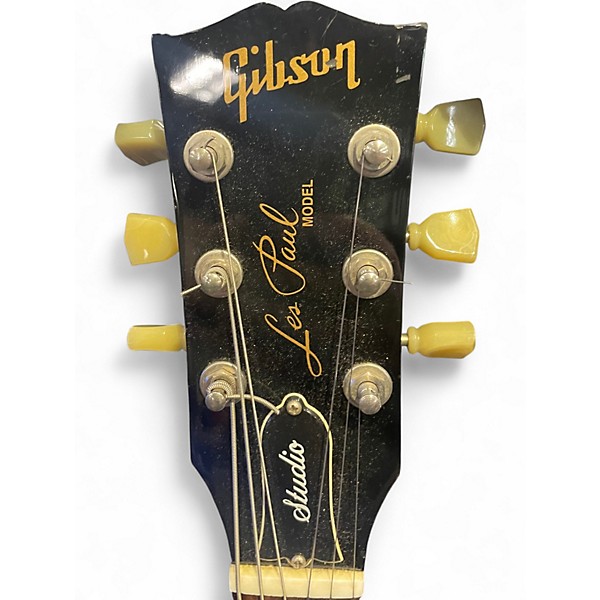 Used Gibson Les Paul Studio Black Solid Body Electric Guitar