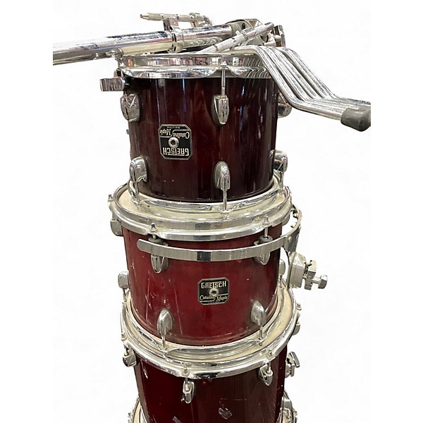 Used 2009 Gretsch Drums 5 Piece Catalina Maple dark cherry Drum Kit