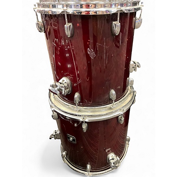 Used 2009 Gretsch Drums 5 Piece Catalina Maple dark cherry Drum Kit