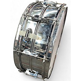 Used Pearl 14in Custom Alloy SensiTone Steel Metallic Silver Drum