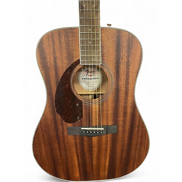 Used Fender Paramount PM-1 Standard Dreadnought Mahogany Acoustic Electric Guitar
