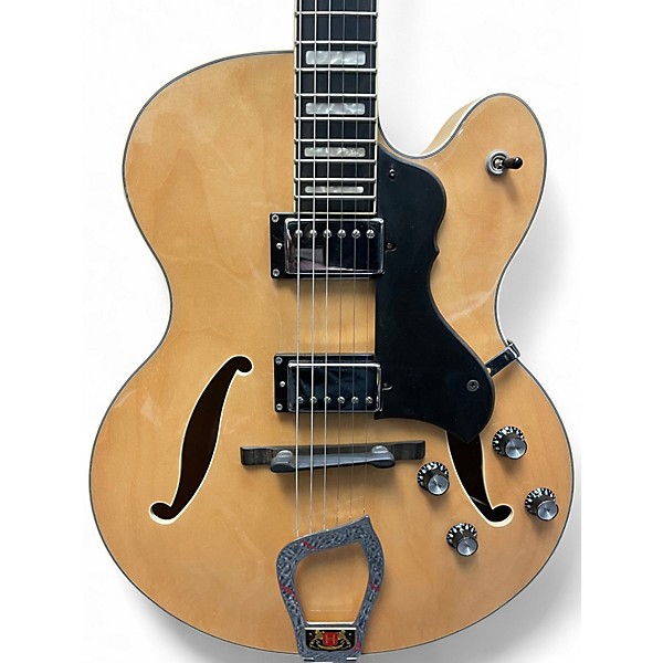 Used Hagstrom hj500 Natural Hollow Body Electric Guitar