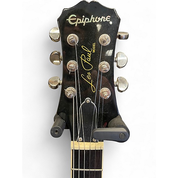 Used Epiphone Les Paul Tribute Plus Black Cherry Solid Body Electric Guitar