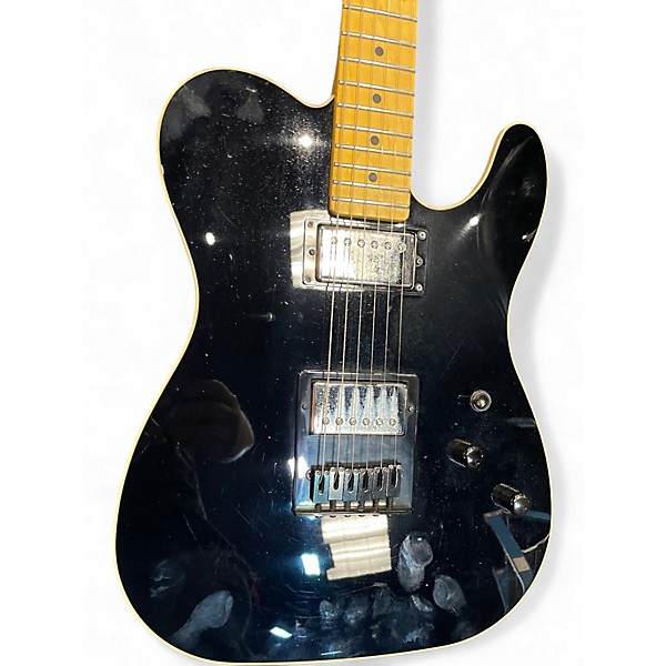 Used Schecter Guitar Research USA PT Black Solid Body Electric Guitar