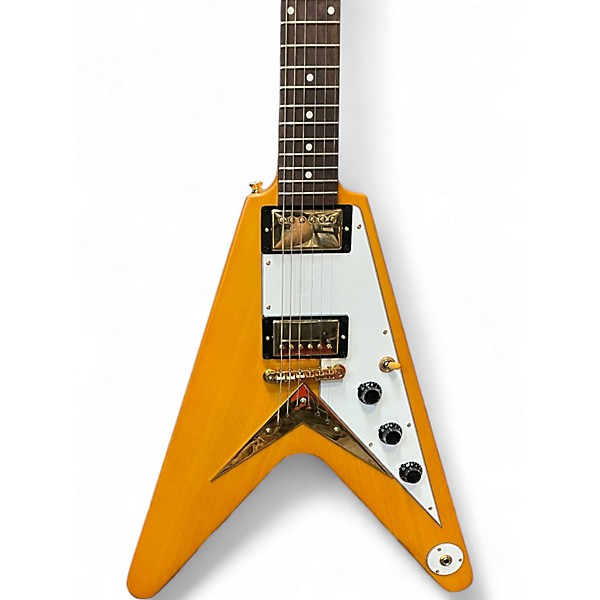 Used Epiphone INSPIRED BY GIBSON FLYING V Korina Solid Body Electric Guitar