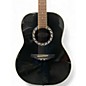 Used Ovation AA21 Black Acoustic Electric Guitar