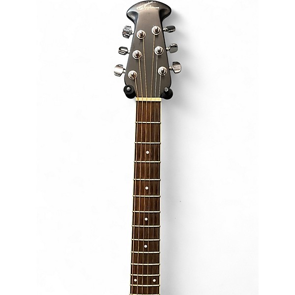 Used Ovation AA21 Black Acoustic Electric Guitar