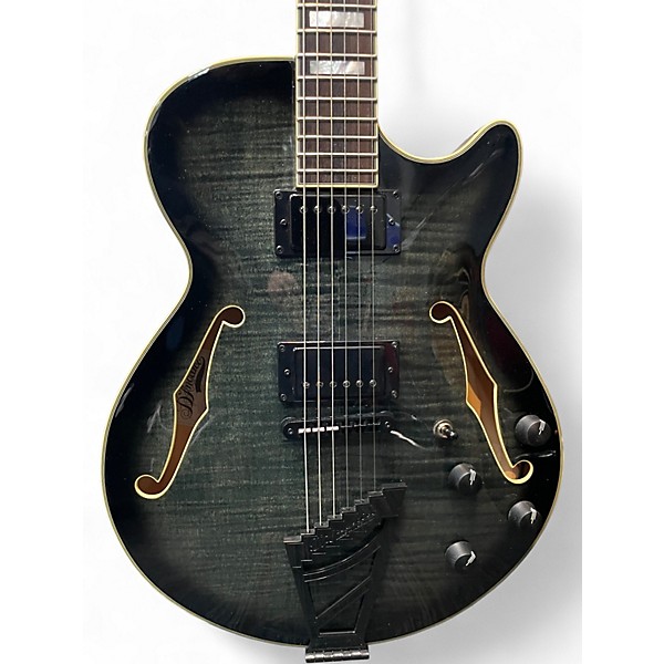 Used D'Angelico EX-SS Trans Gray Hollow Body Electric Guitar