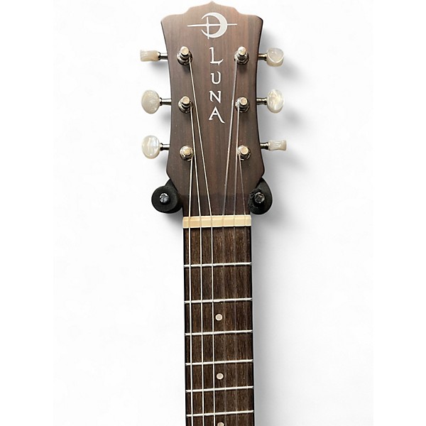 Used Luna TRIBAL BARITONE Natural Ukulele