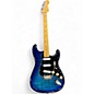 Used Fender PLAYER II stratocaster modified blue flame Solid Body Electric Guitar thumbnail