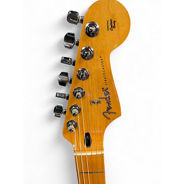 Used Fender PLAYER II stratocaster modified blue flame Solid Body Electric Guitar