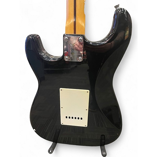 Used Squier Strat Black Solid Body Electric Guitar