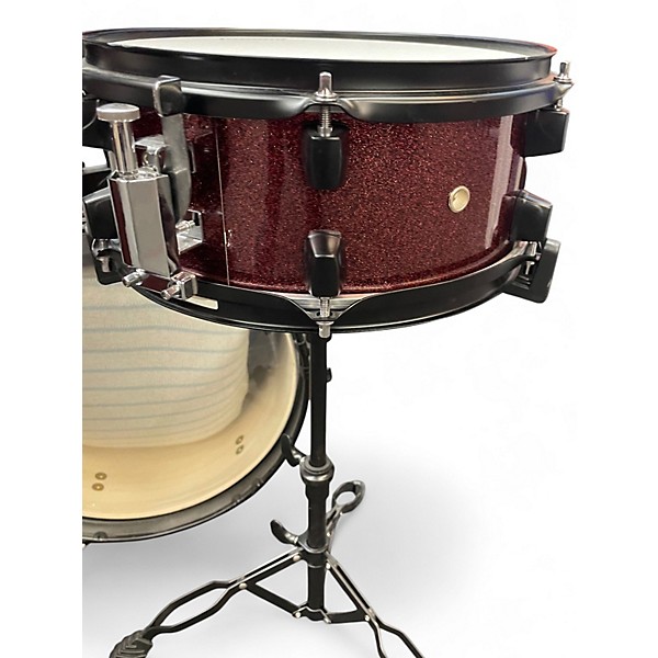 Used Ludwig 4 Piece Pocket Kit by Questlove Red Drum Kit