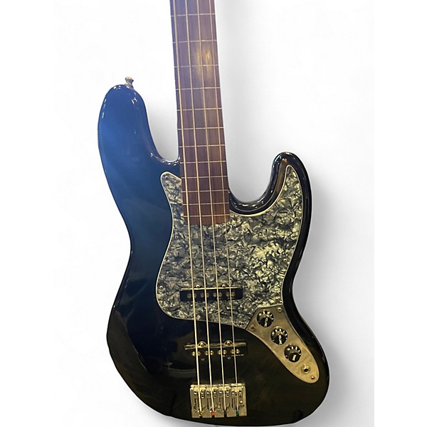 Used Fender Standard Fretless Jazz Bass Black Electric Bass Guitar