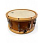 Used Pork Pie 7X14 Cherry Bubinga Natural Drum
