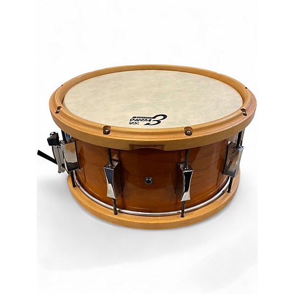 Used Pork Pie 7X14 Cherry Bubinga Natural Drum