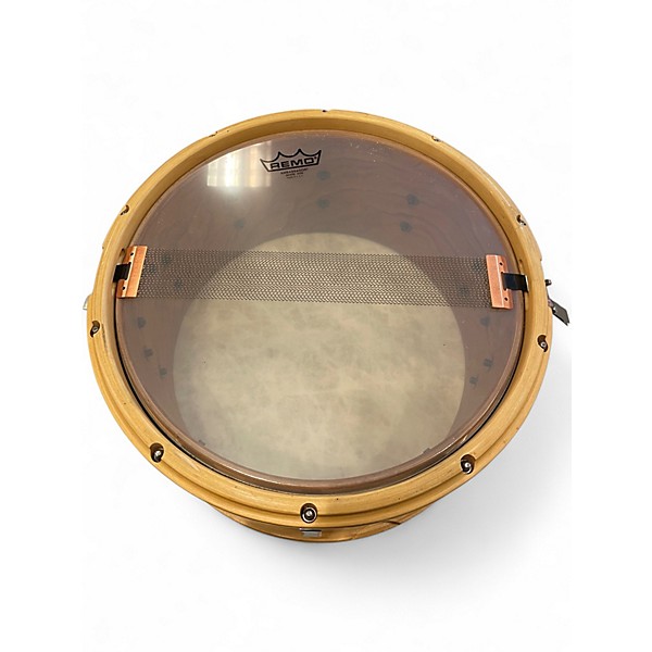 Used Pork Pie 7X14 Cherry Bubinga Natural Drum