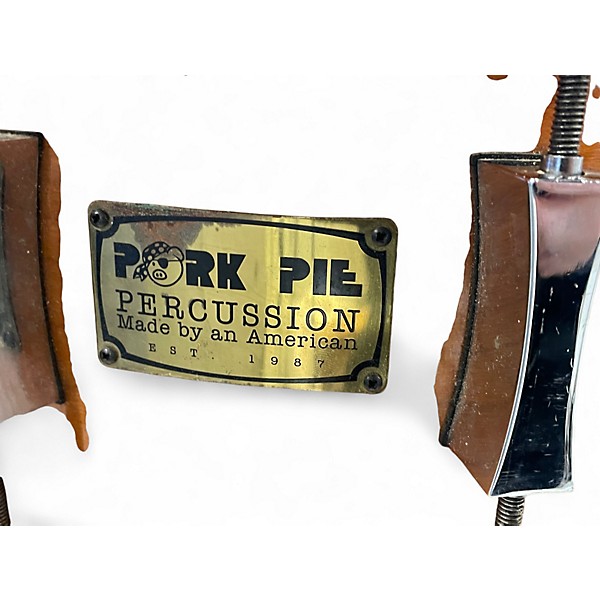 Used Pork Pie 7X14 Cherry Bubinga Natural Drum