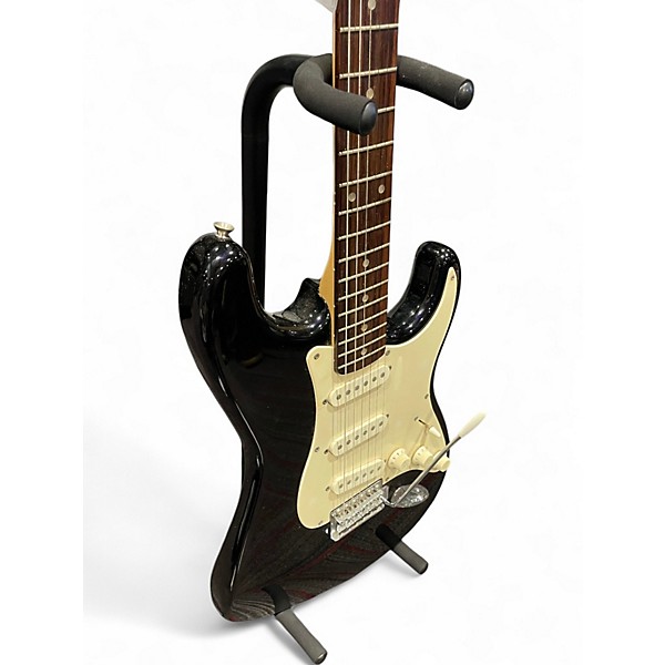 Used Squier Standard Stratocaster Black Solid Body Electric Guitar