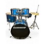Used Ludwig 5 Piece Accent CS Blue Drum Kit thumbnail