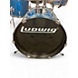 Used Ludwig 5 Piece Accent CS Blue Drum Kit