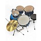 Used Ludwig 5 Piece Accent CS Blue Drum Kit