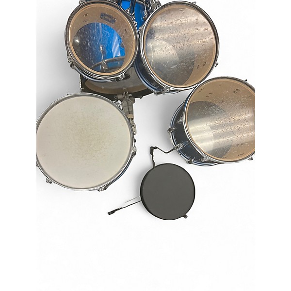 Used Ludwig 5 Piece Accent CS Blue Drum Kit