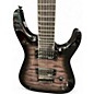 Used Jackson JS22-7 Dinky 7 String Black and Silver Solid Body Electric Guitar