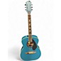 Used Fender Tim Armstrong Hellcat BLUE Acoustic Electric Guitar thumbnail