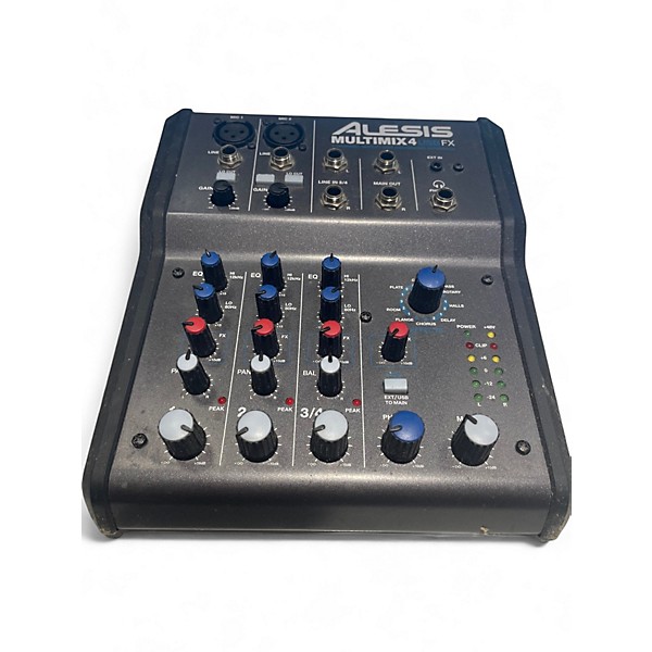 Used Alesis MultiMix 4 USB FX 4-Channel Unpowered Mixer