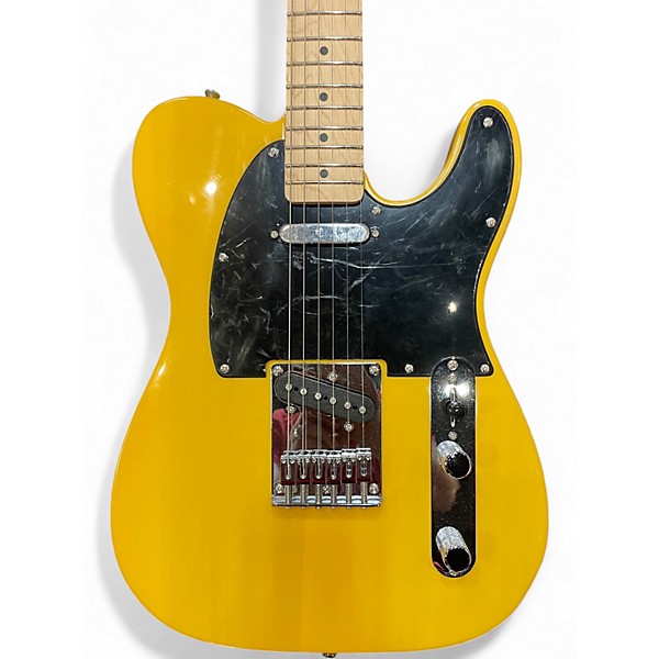 Used Squier SONIC TELECASTER Yellow Solid Body Electric Guitar