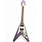 Used Epiphone KIRK HAMMET 1979 FLYING V METALLIC PURPLE Solid Body Electric Guitar thumbnail